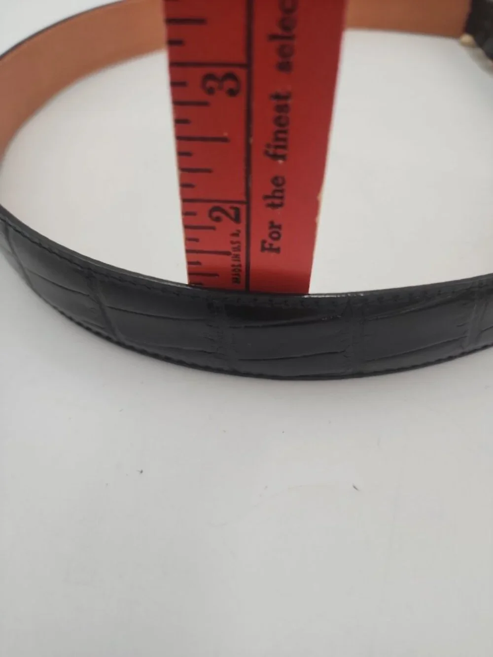 onyx by brighton leather belt Mens 38 19403 Black Gold Buckle